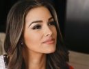 Moda e tagli capelli, il lob e la minigonna intrecciata in pelle di Olivia Culpo