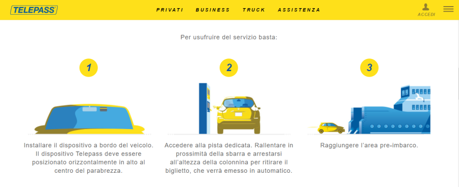 come scaricare le fatture del telepass